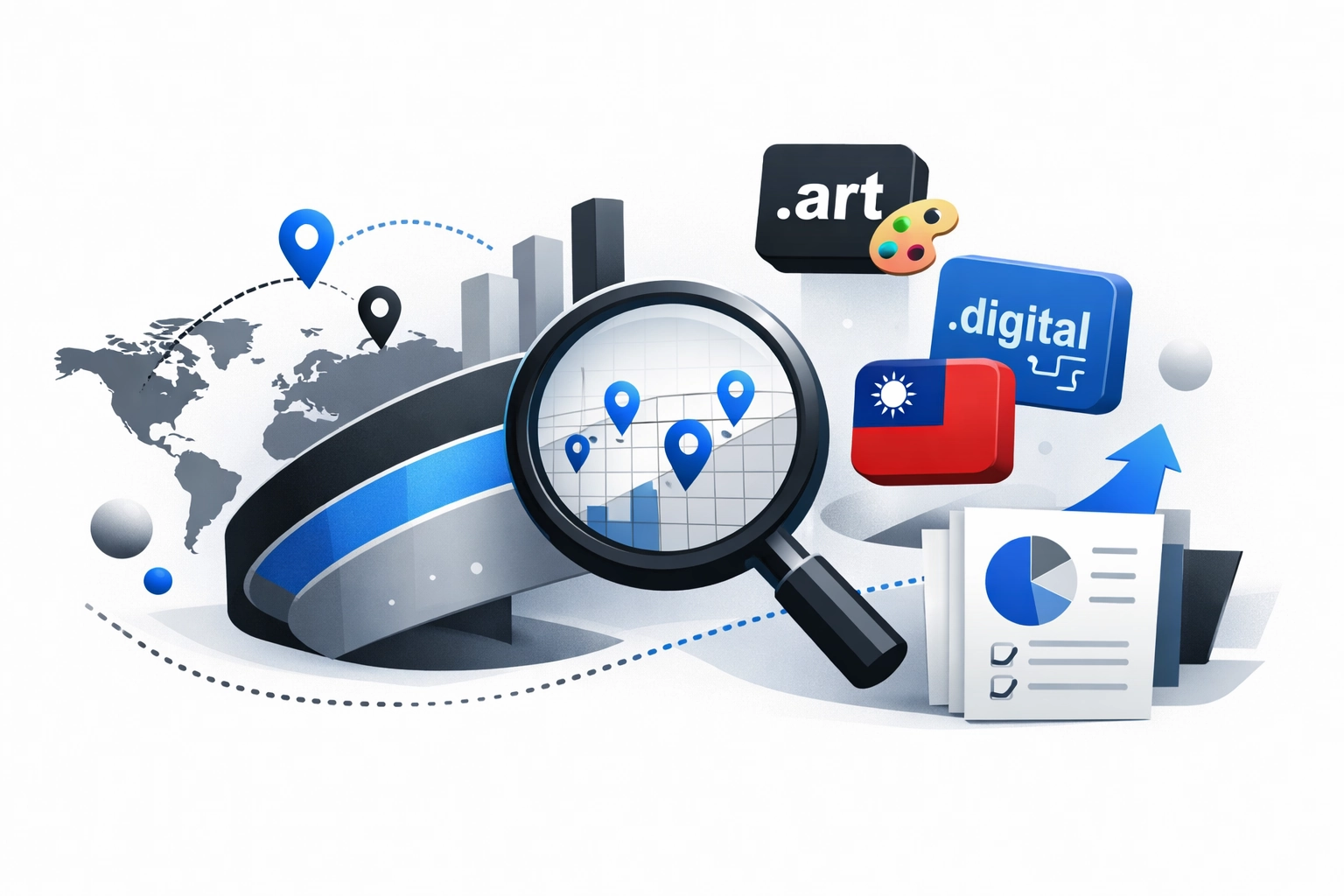 Mapping Creative Brand Footprints with Downloadable Niche-TLD Inventories: .digital, .art, and .tw