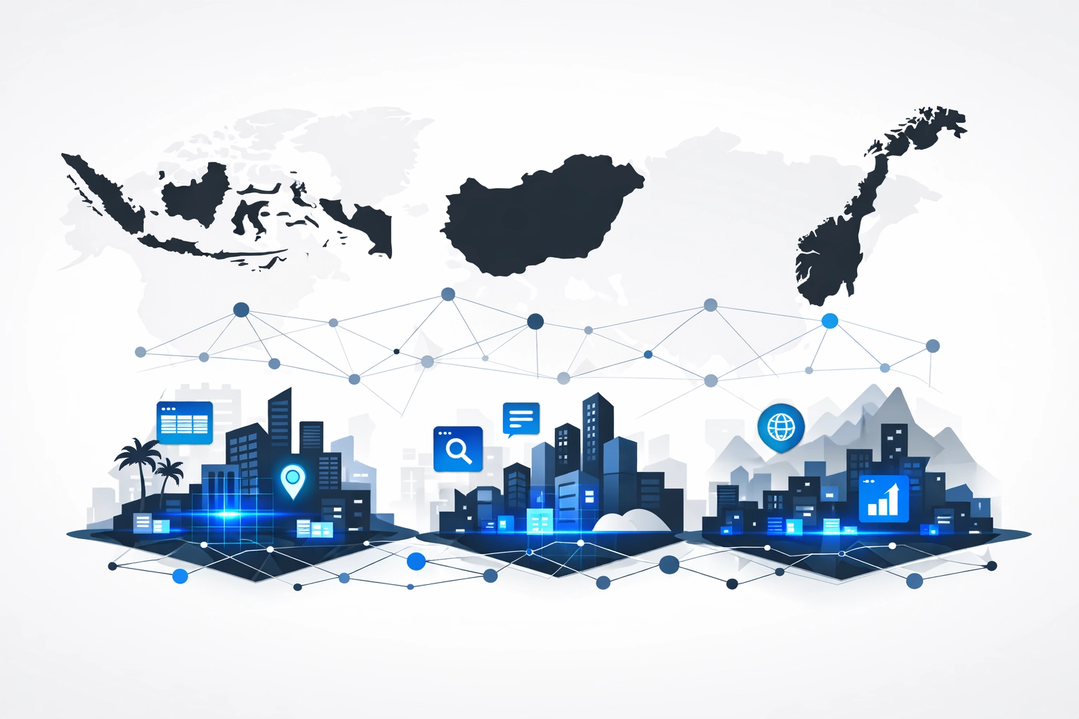 Mapping Local Digital Ecosystems with Country Website Lists: Indonesia, Hungary, and Norway
